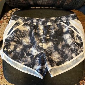 Under Armour black and white athletic shorts